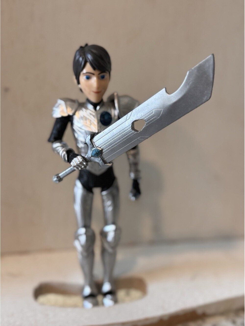 DreamWorks Trollhunters Jim Lake Jr Action Figure Silver Armor Sword Netflix